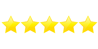 5 review stars